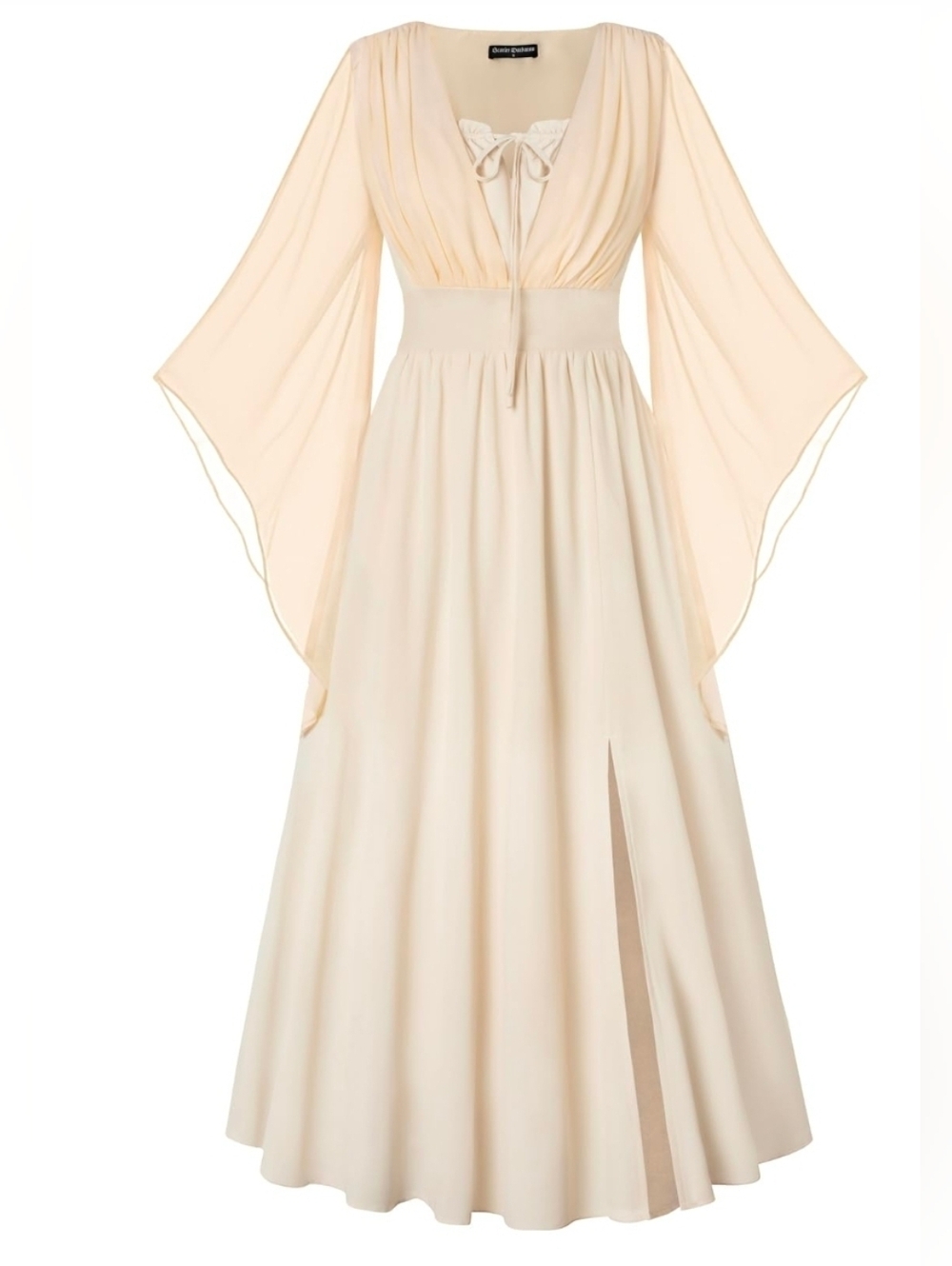 Renaissance Dress Bell Sleeve Fairy Witch Costume Maxi